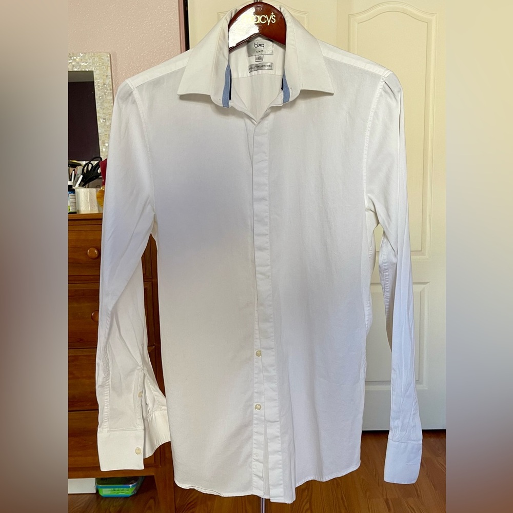 Blaq Men's White Dress Shirt